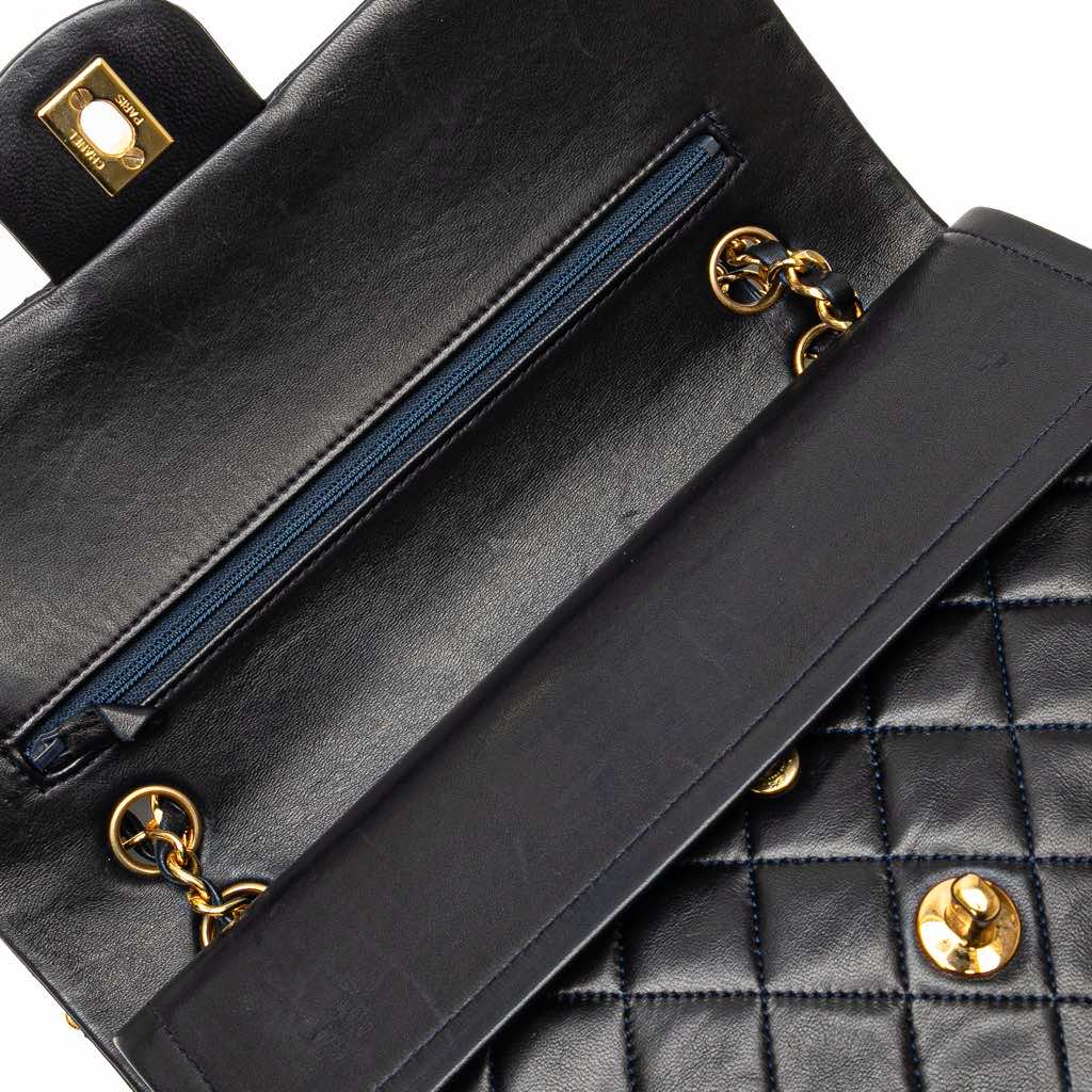 Chanel Medium Classic Lambskin Double Flap - Image 11