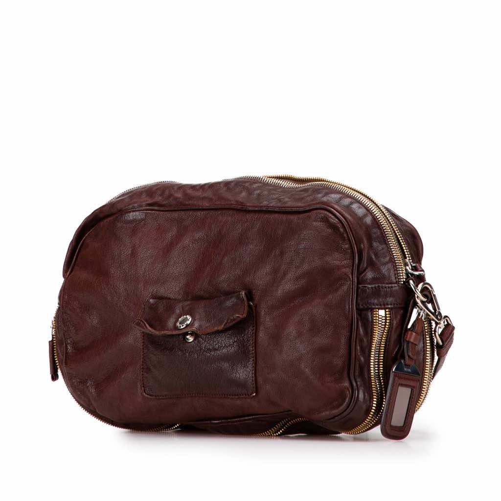 Prada Leather Zip Crossbody - 2