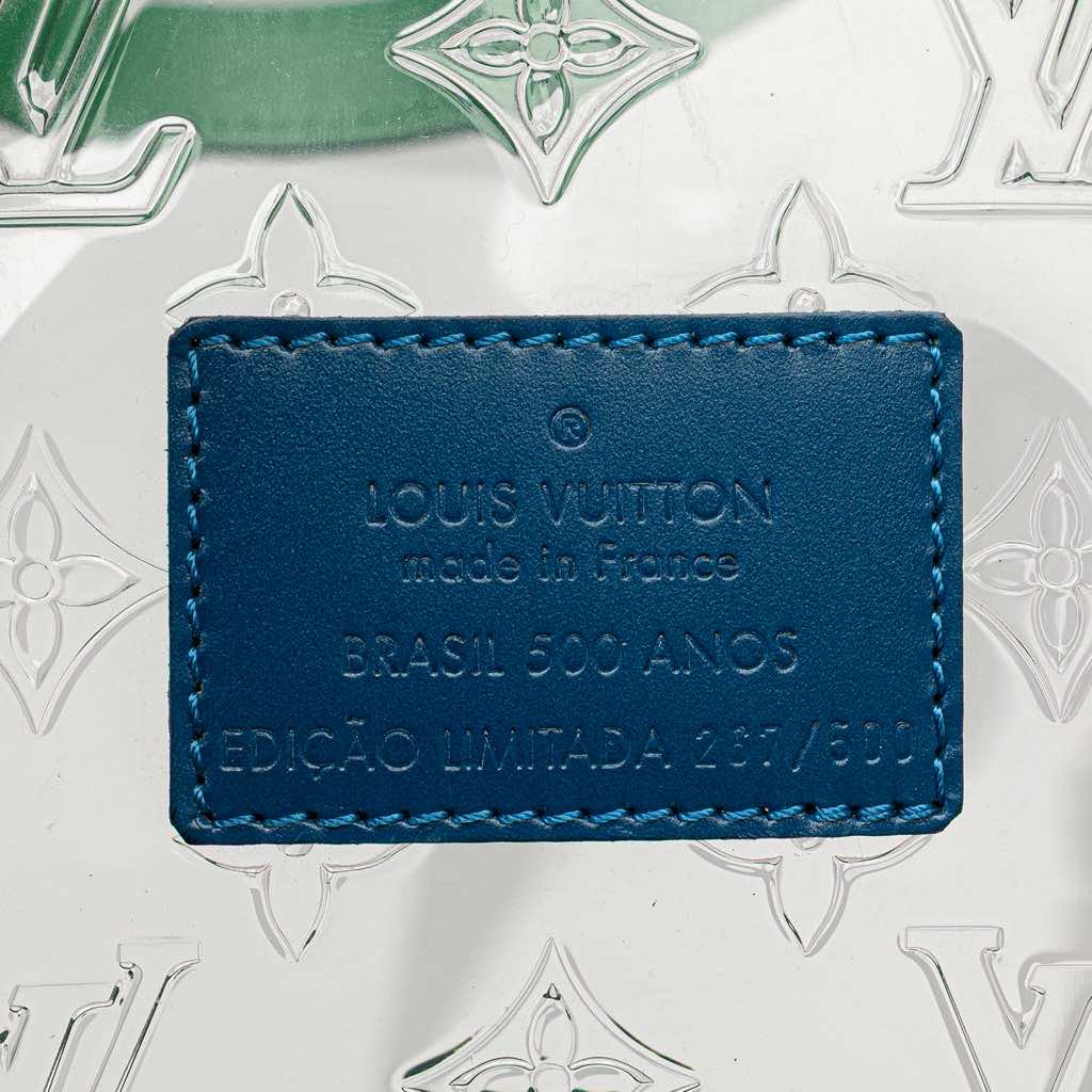Louis Vuitton Limited Edition Brazil 500th Anniversary Monogram Vinyl Clear Cabas - Side view