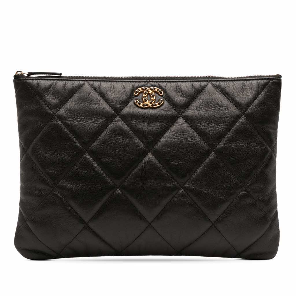 Chanel Large Goatskin 19 O Case Clutch