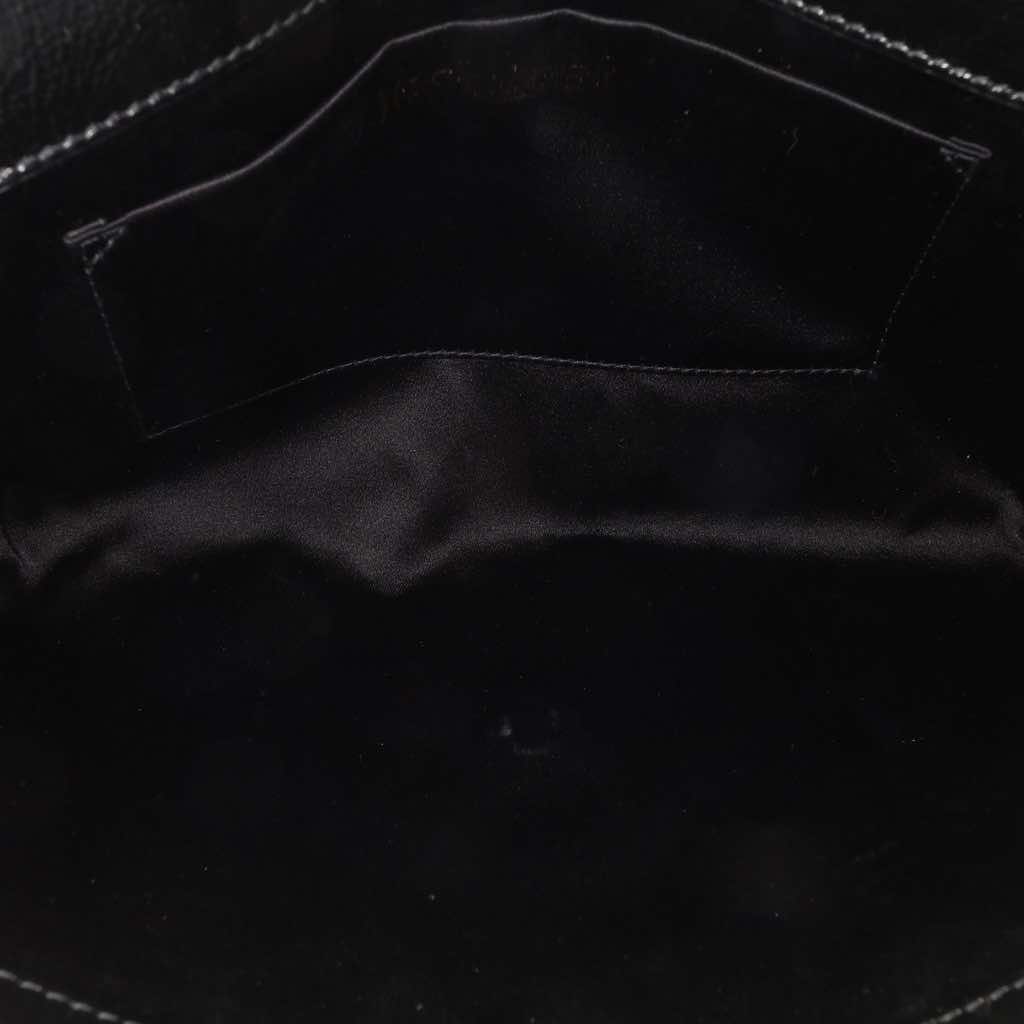 Yves Saint Laurent Large Textured Patent Monogram Belle De Jour Clutch - 4