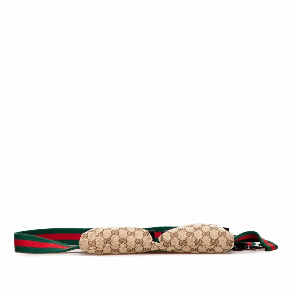 Gucci GG Canvas Web Double Pocket Belt Bag - Image 6
