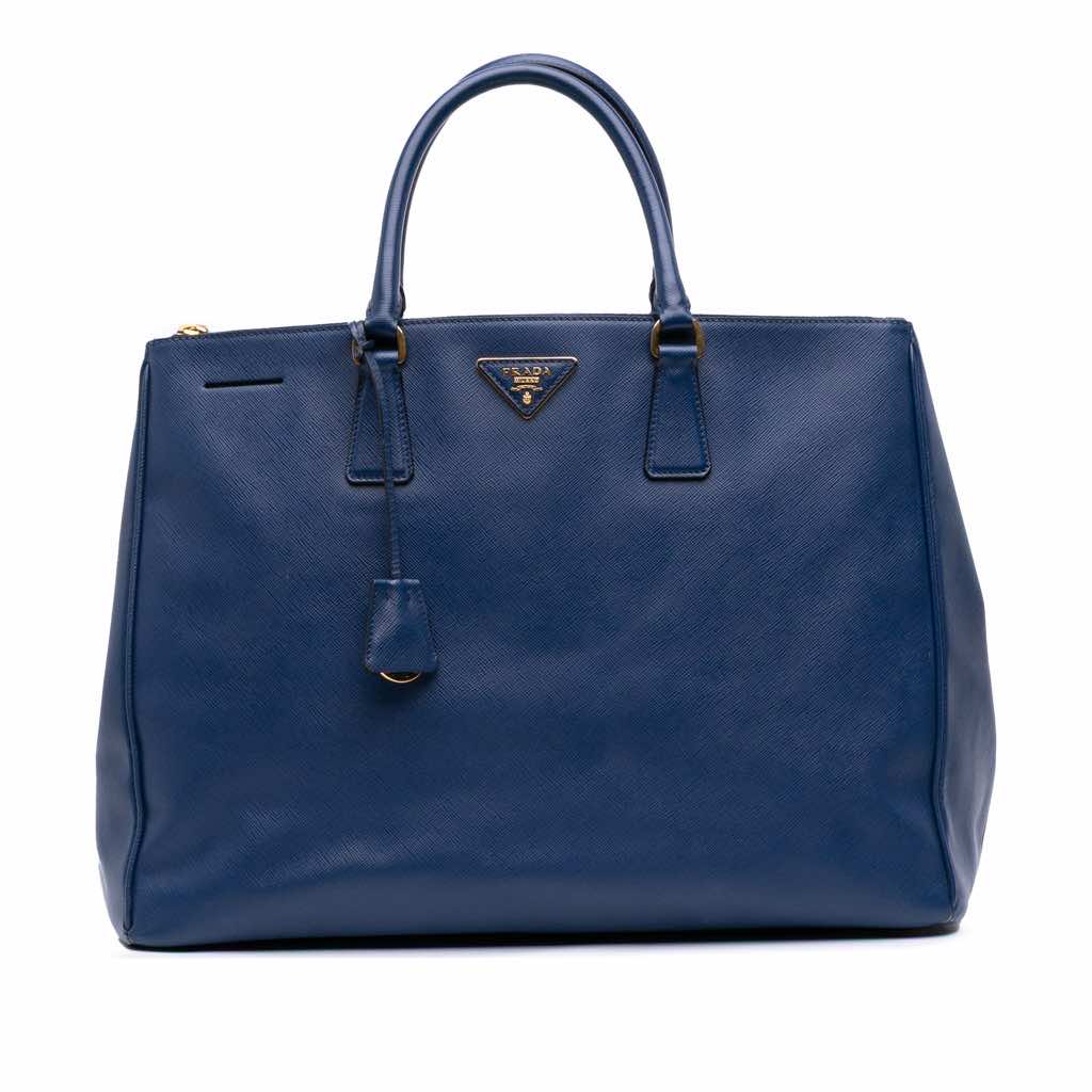 Prada Large Saffiano Lux Galleria Double Zip Satchel