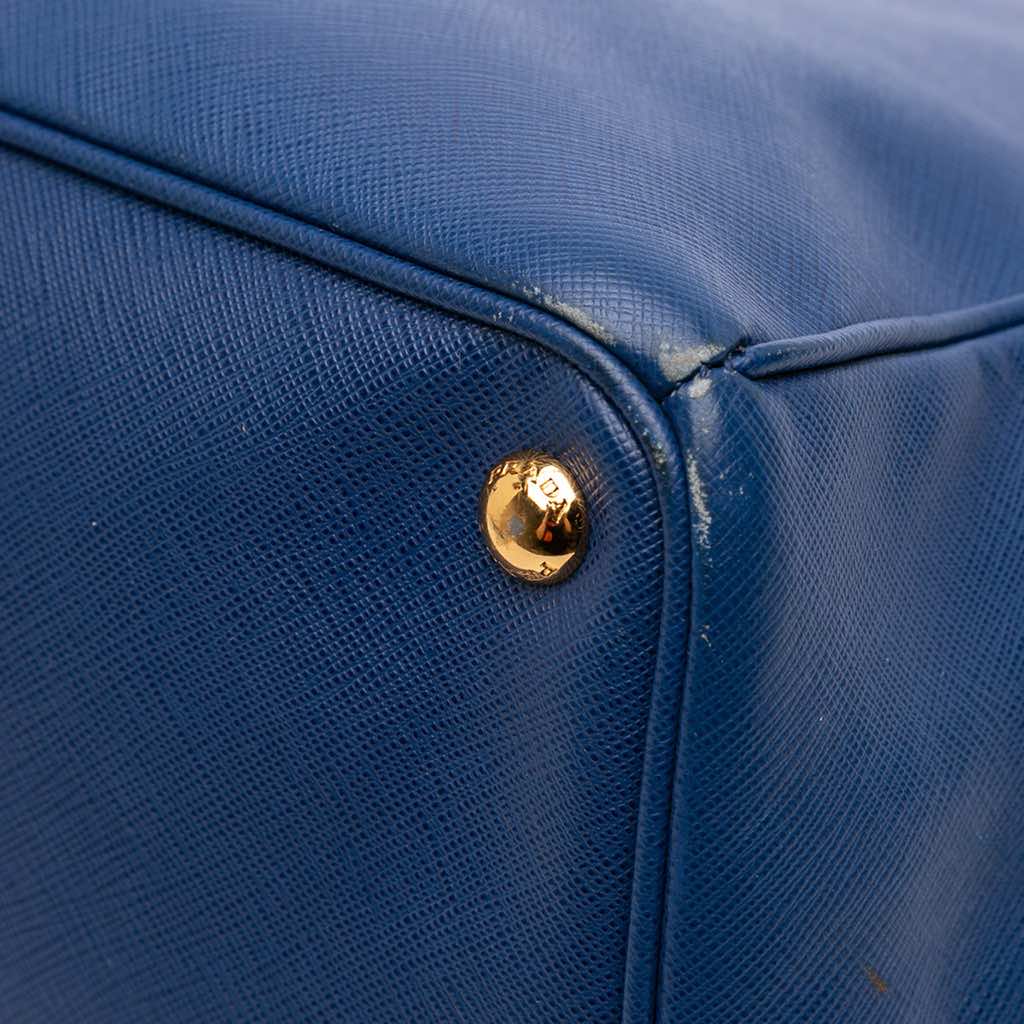 Prada Large Saffiano Lux Galleria Double Zip Satchel - Image 10