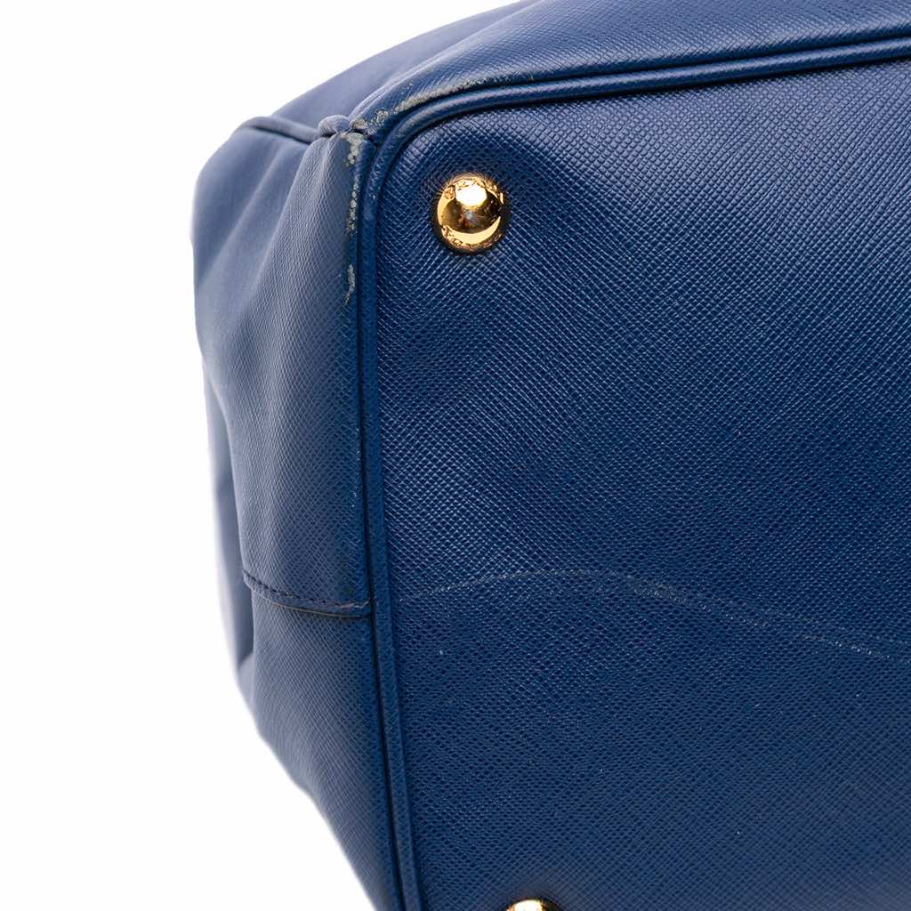 Prada Large Saffiano Lux Galleria Double Zip Satchel - Image 11