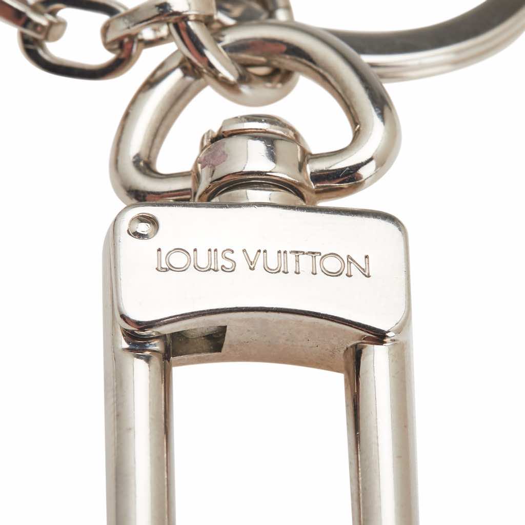 Louis Vuitton Silver Resin LV Twist Key Ring - Image 6