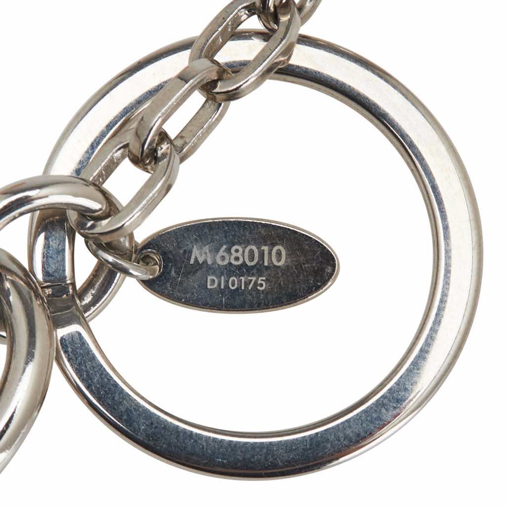 Louis Vuitton Silver Resin LV Twist Key Ring - 4