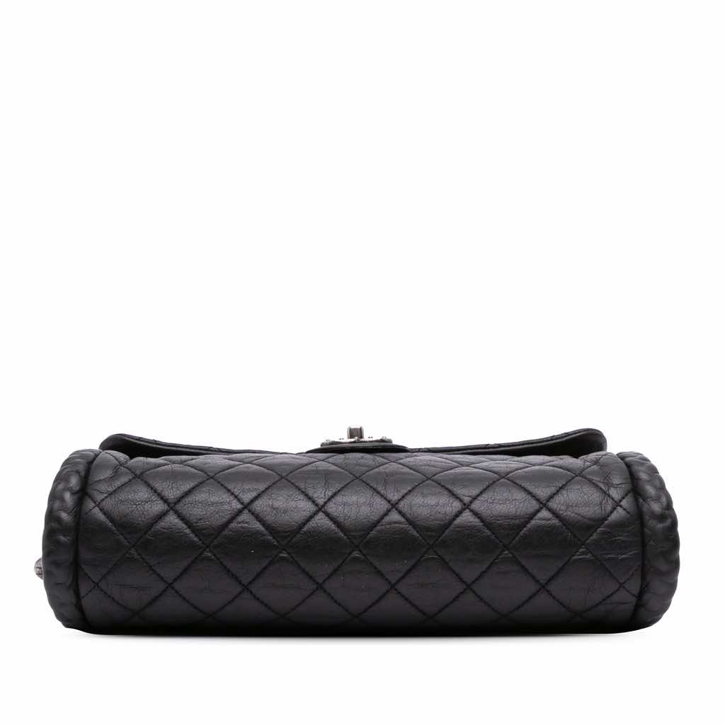 Chanel CC Quilted Washed Lambskin Studded Flap - 3