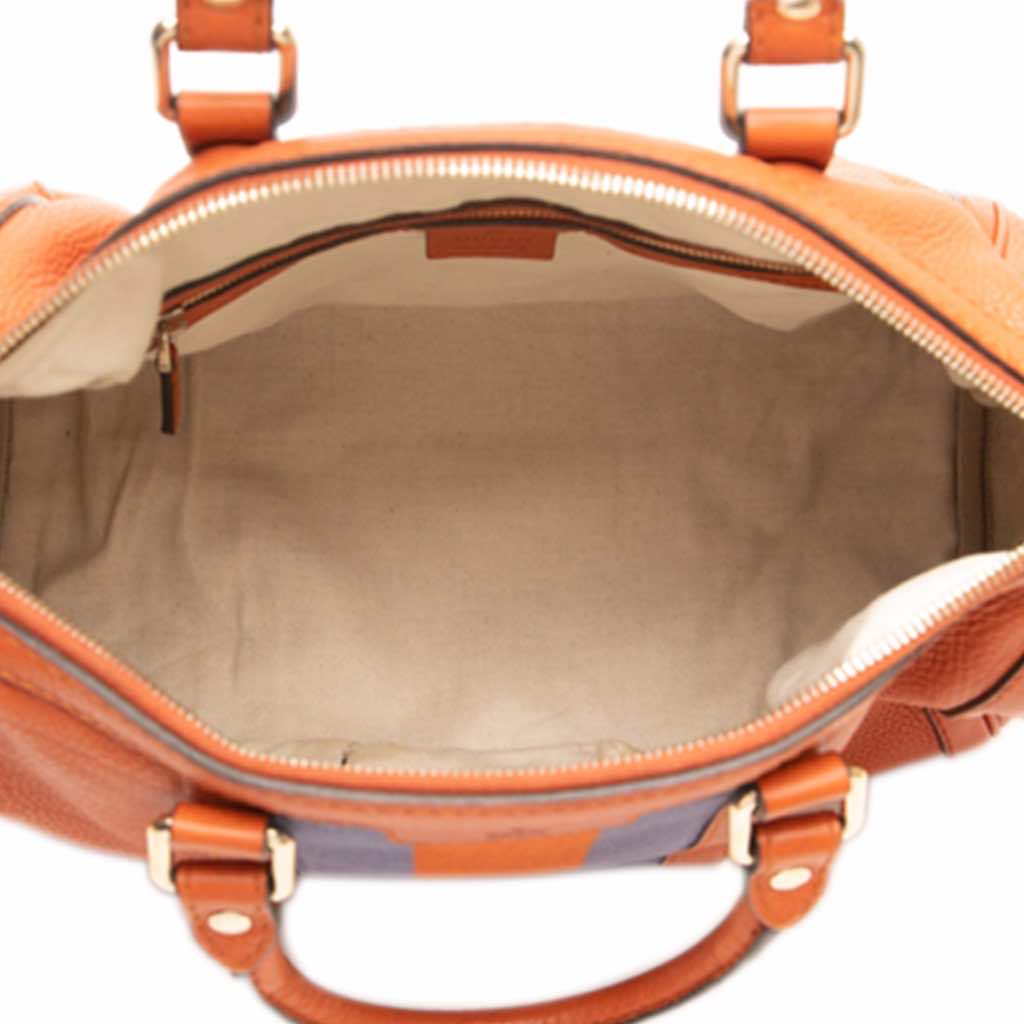 Gucci Medium Calfskin Web Joy Boston Bag - 4