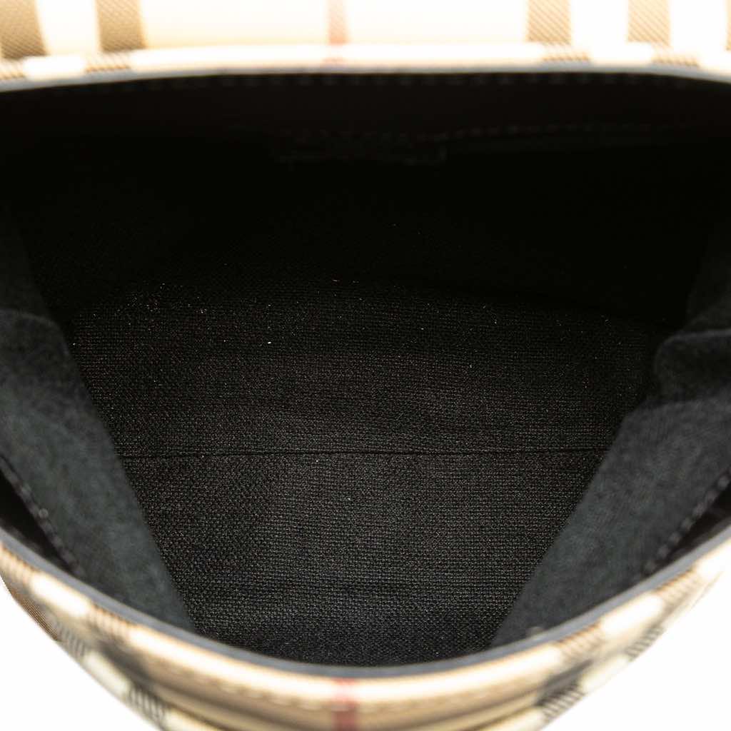 Burberry House Check Canvas Flap Crossbody - 4