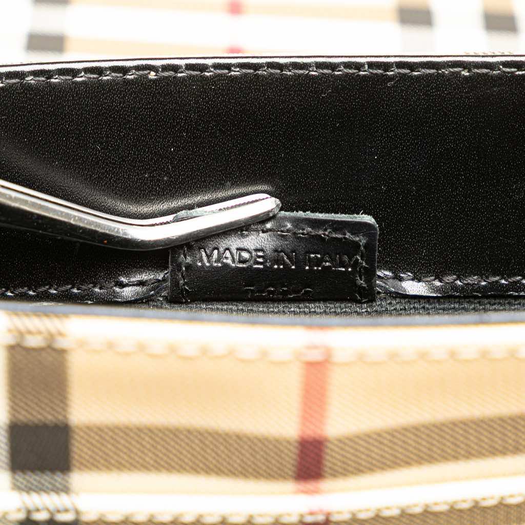 Burberry House Check Canvas Flap Crossbody - Detail 1