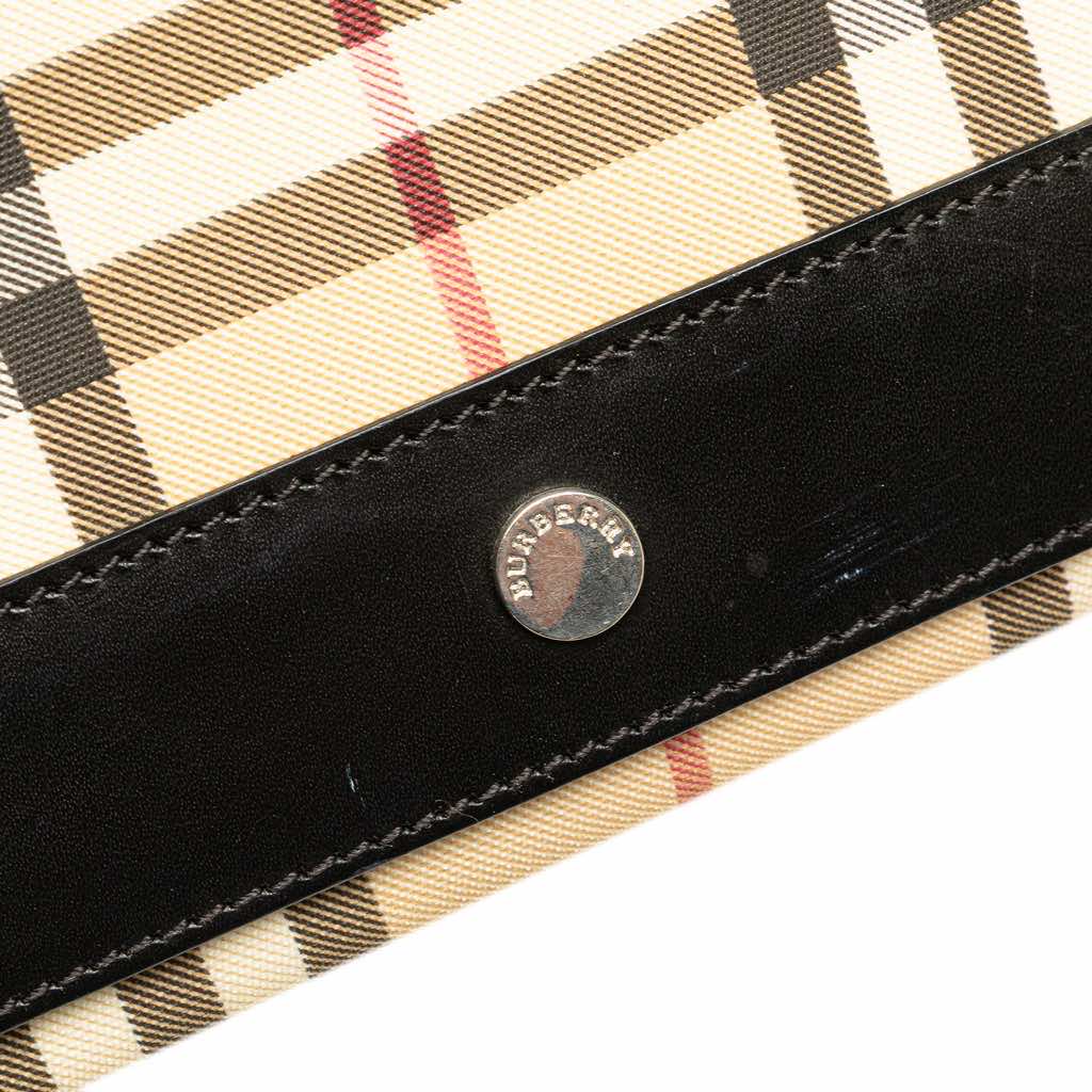 Burberry House Check Canvas Flap Crossbody - Detail 2