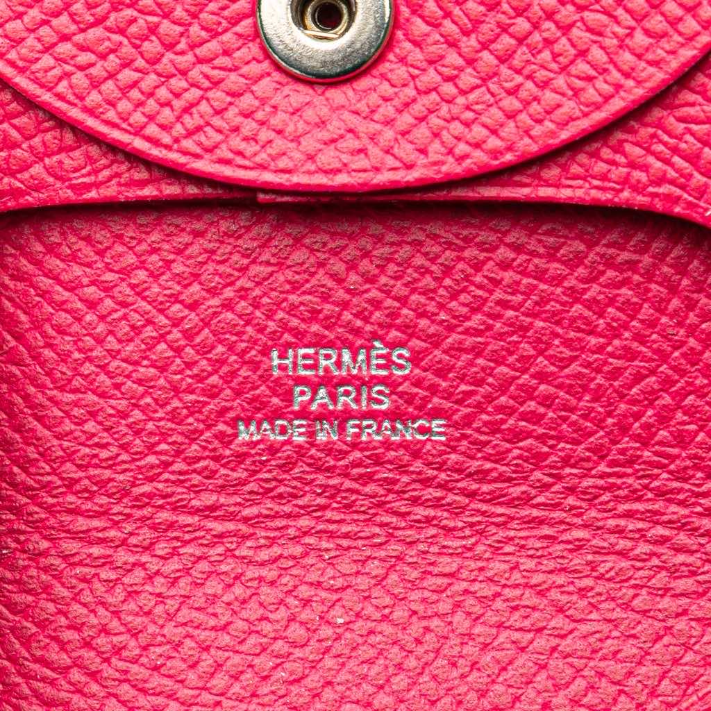 Hermès Epsom Bastia Coin Purse - Side view