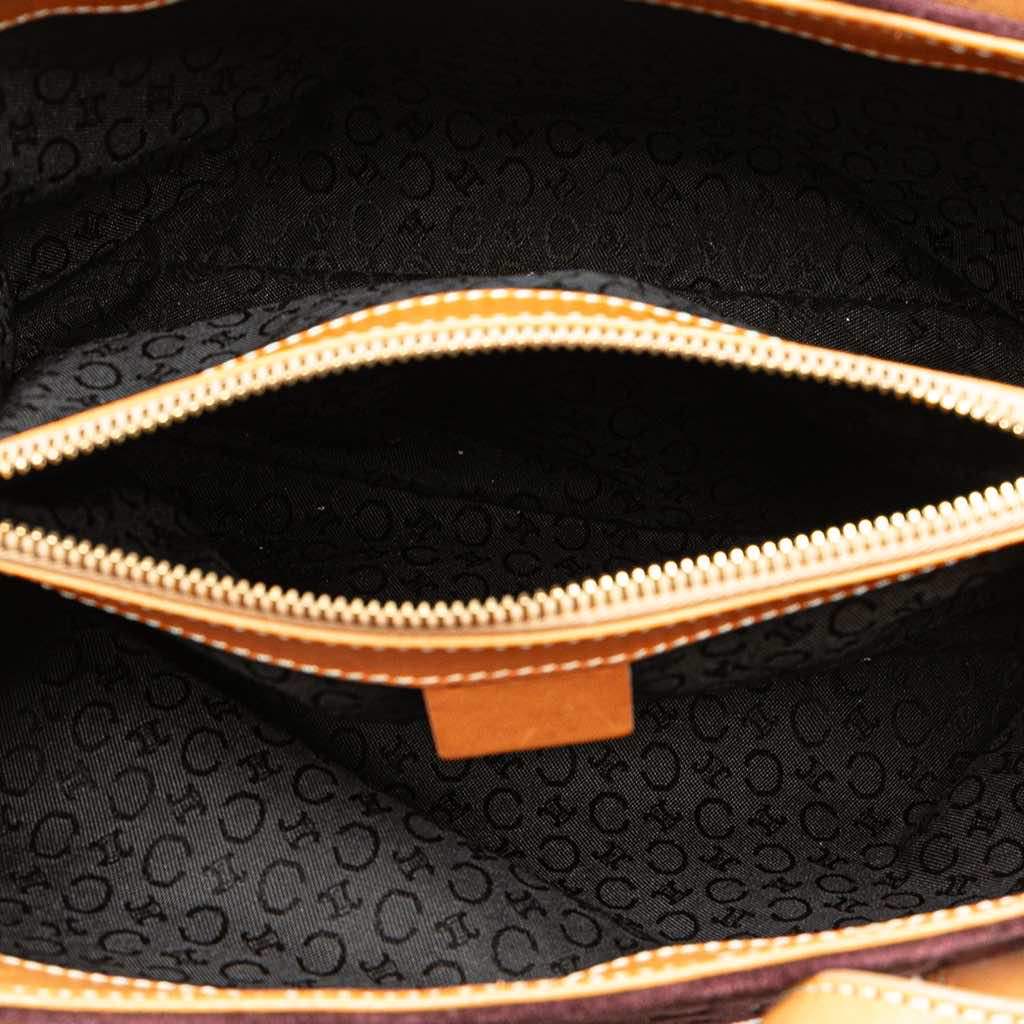 Celine C Macadam Suede Handbag - 4