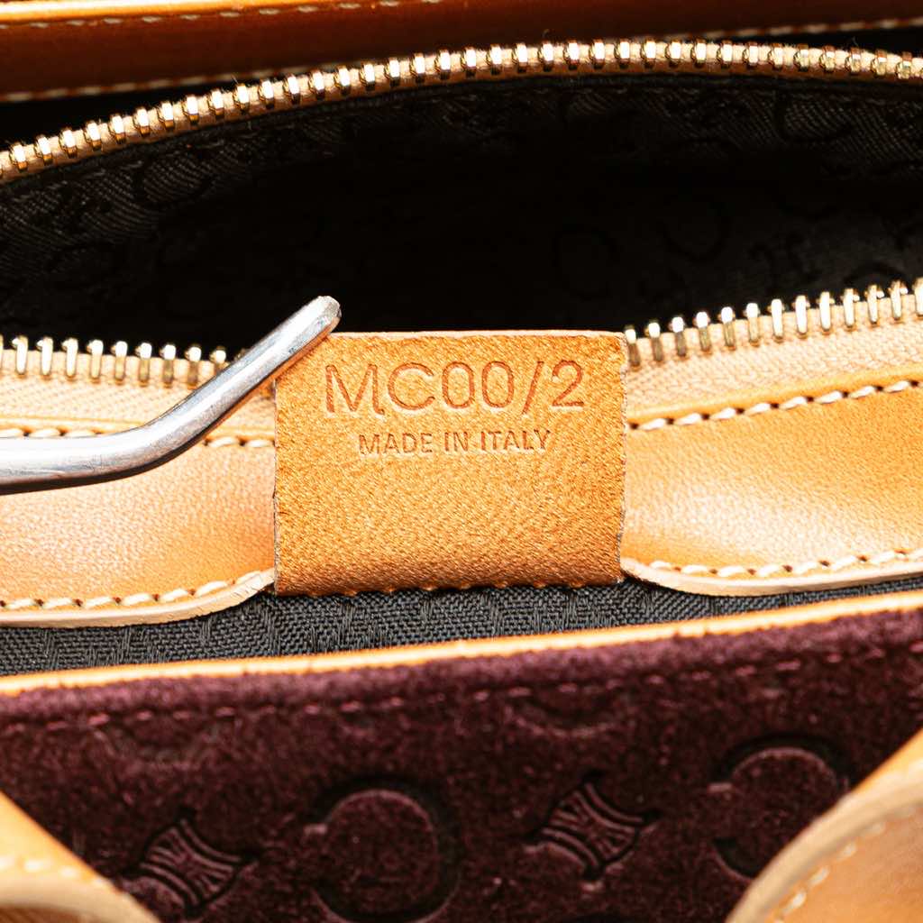 Celine C Macadam Suede Handbag - Side view