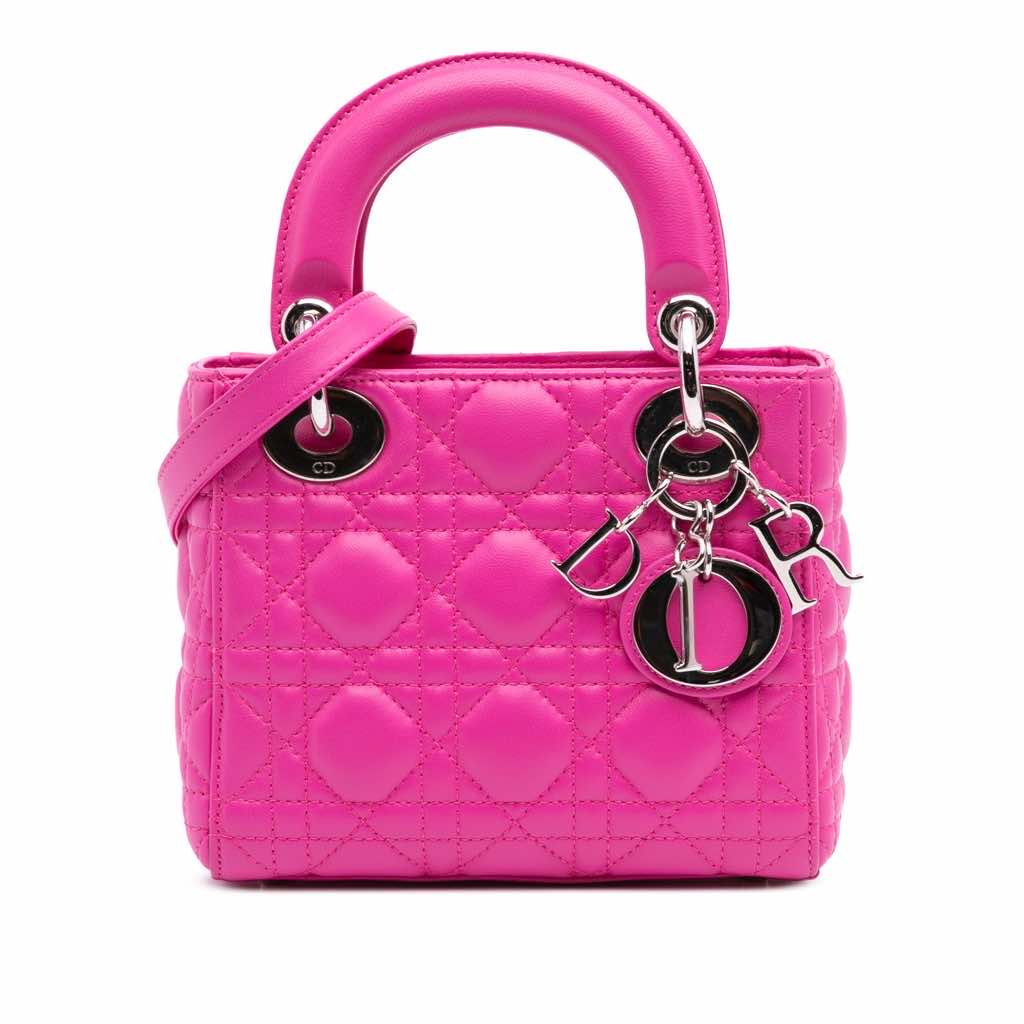 Dior Mini Lambskin Cannage Lady Dior