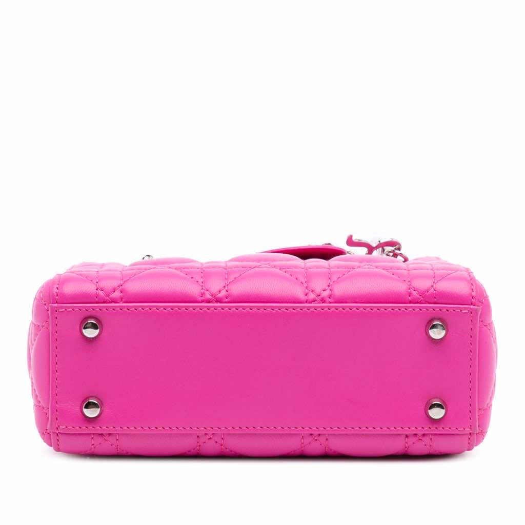 Dior Mini Lambskin Cannage Lady Dior - Image 6