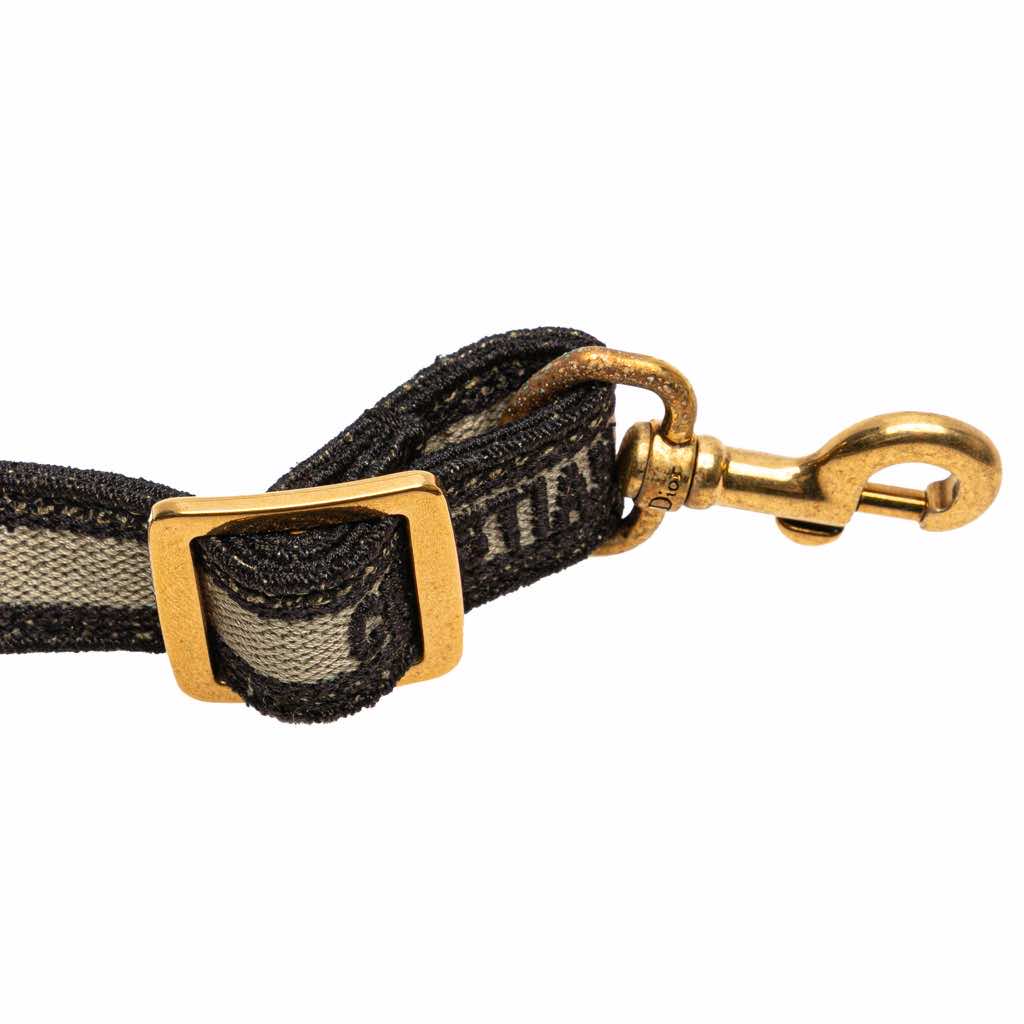 Dior Mizza Mini Embroidered Canvas Leopard Vertical Book Tote - Image 11