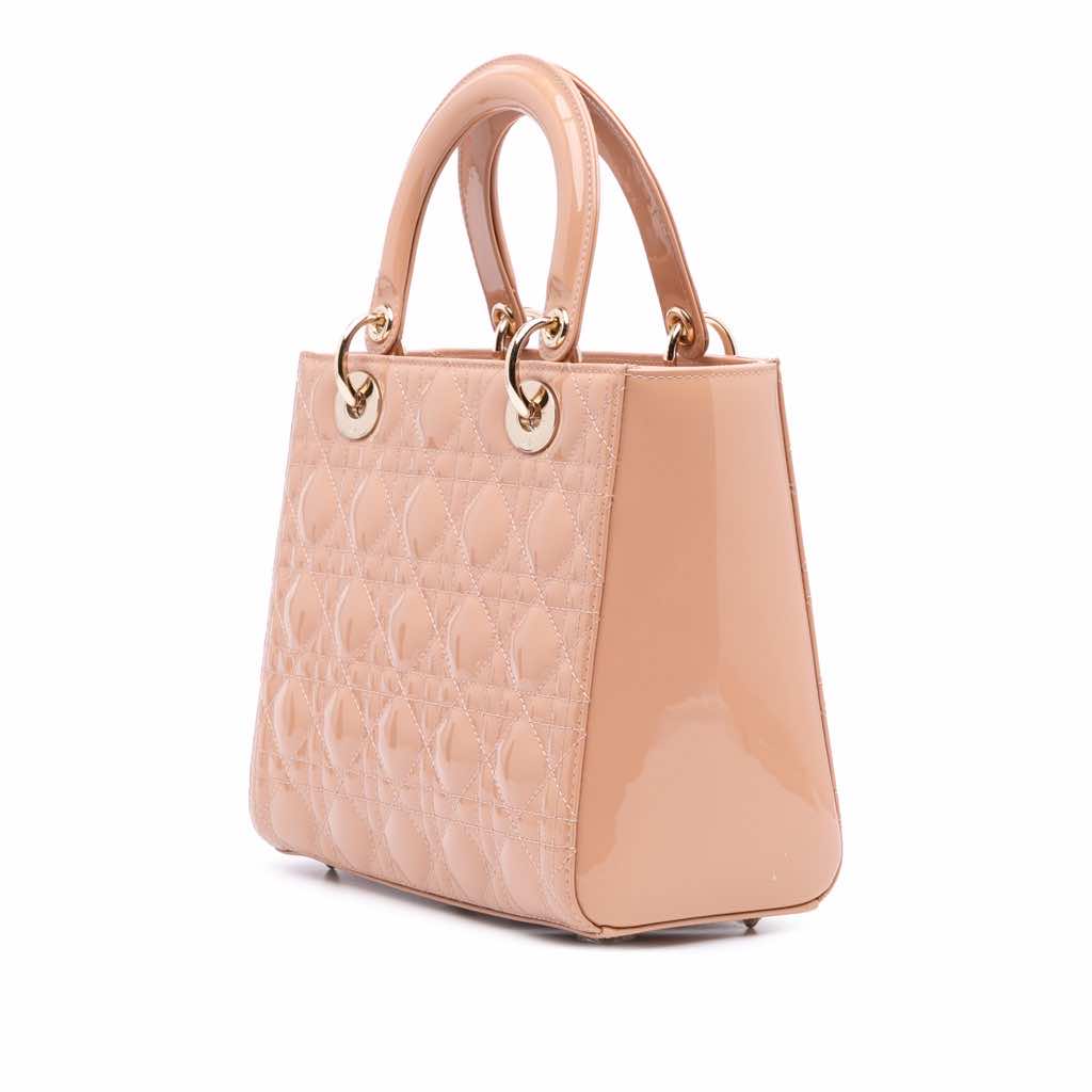 Dior Medium Patent Cannage Lady Dior - 2