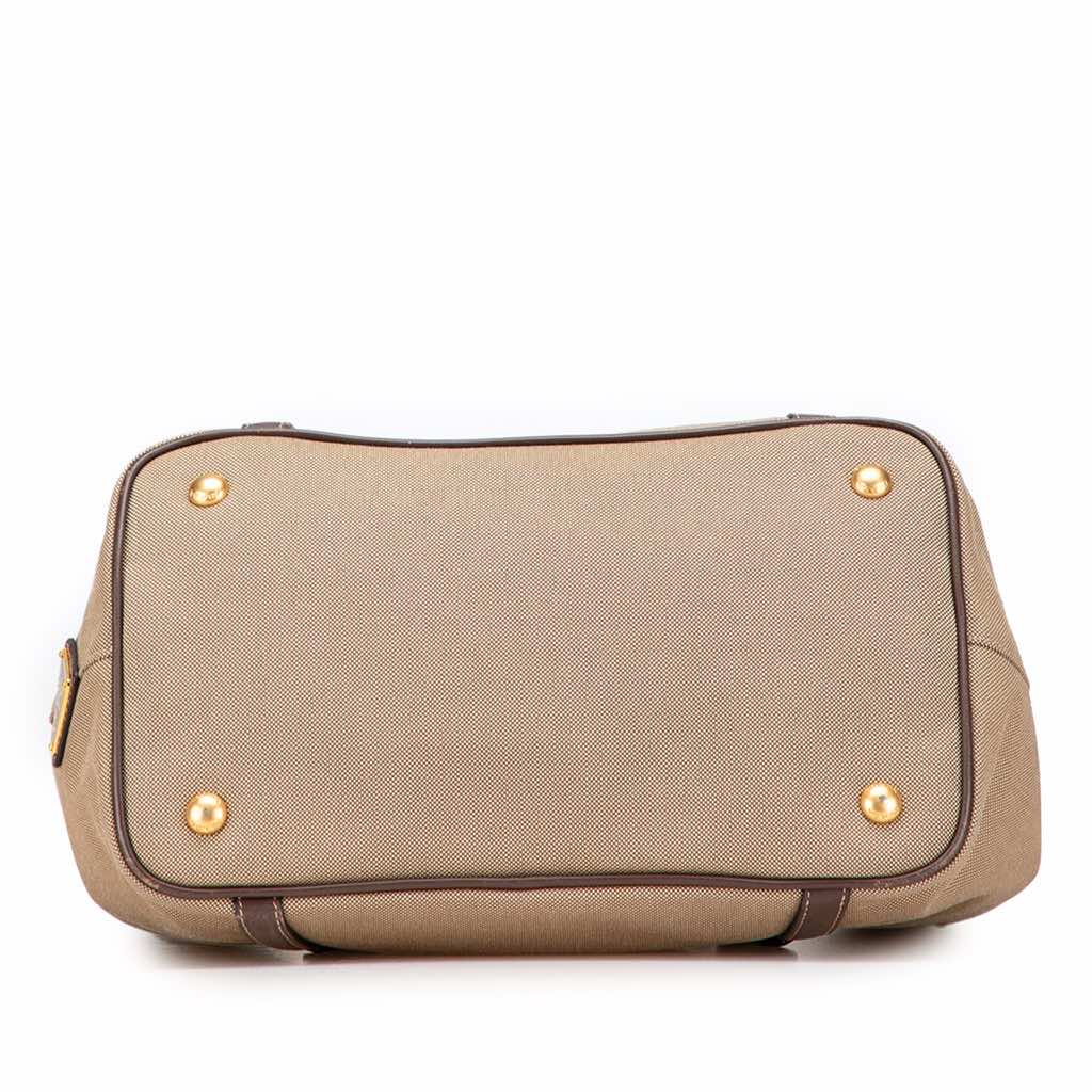 Prada Canvas Canapa Logo Bow Satchel - 3