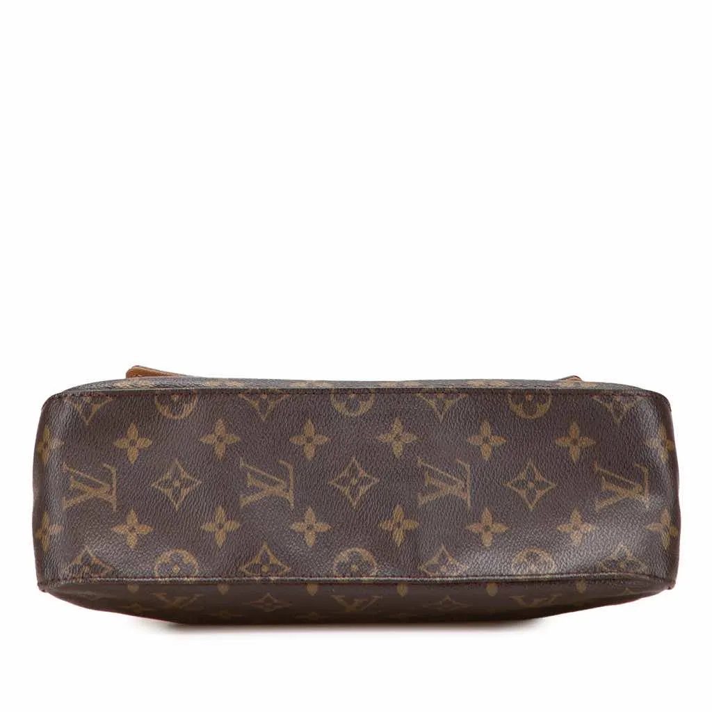 Louis Vuitton Monogram Mini Looping Brown Canvas Good - Inside View