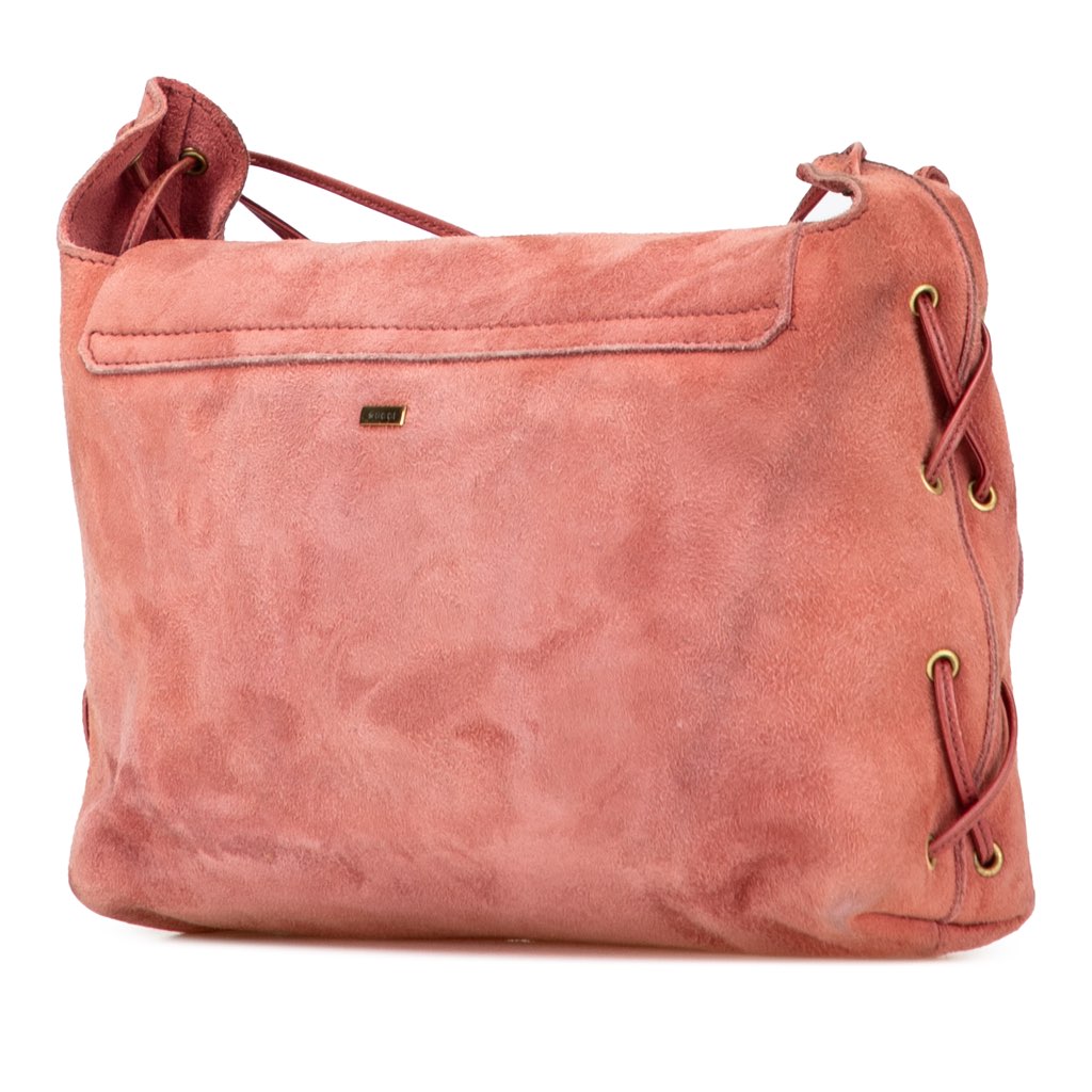 Gucci Suede Heart Shoulder Bag - 2