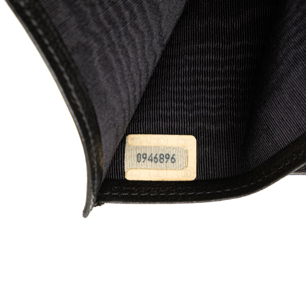 Chanel Double Stitched Lambskin Long Bill Wallet - Detail 1