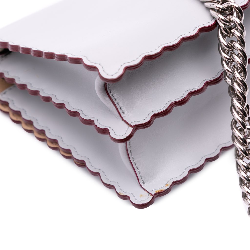 Fendi Small Leather Studded Scalloped Kan I - Image 10