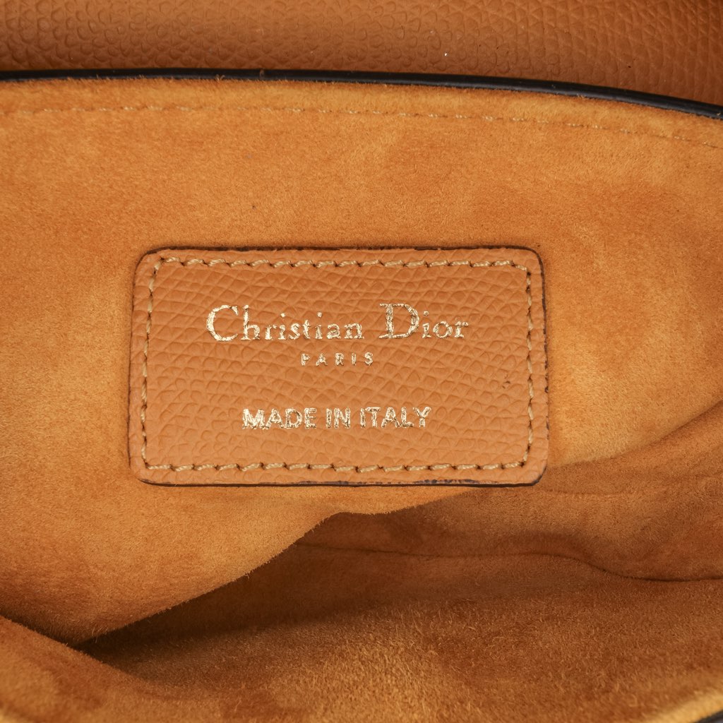 Dior Mini Grained Calfskin Saddle Bag - 5