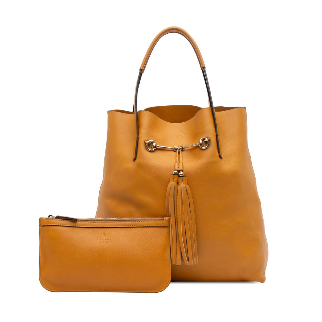 Gucci Small Leather Horsebit Park Avenue Tote - Image 11
