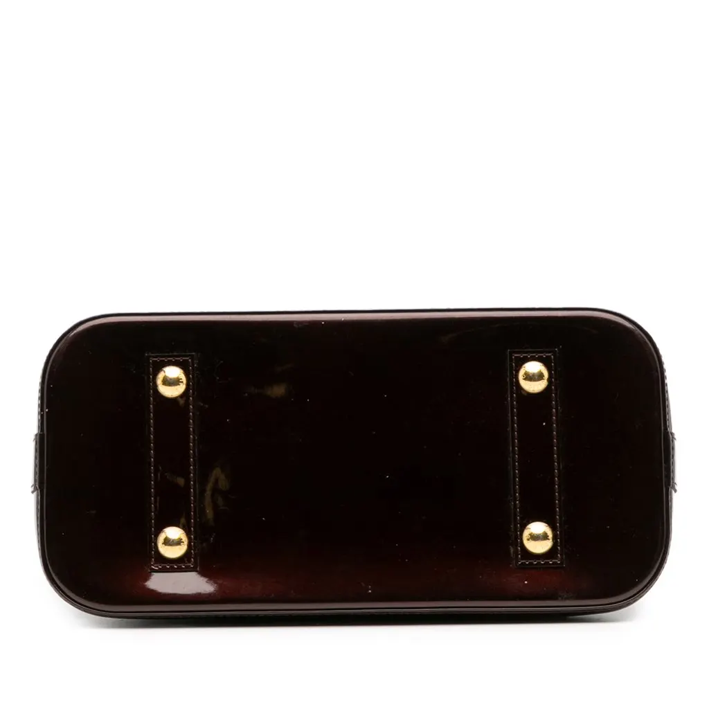 Louis Vuitton Monogram Vernis Alma PM Purple Leather Good - Inside View