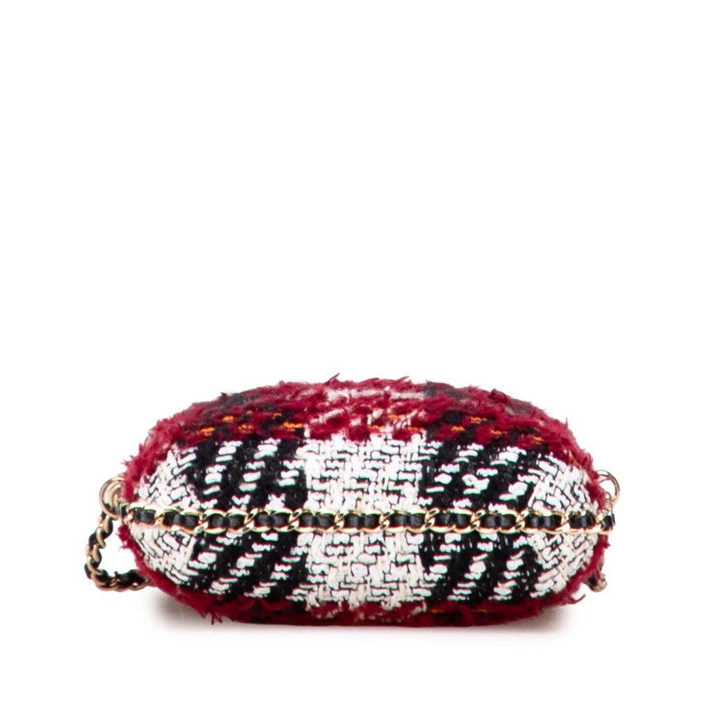 Chanel Tweed Chain Around Phone Holder - 3