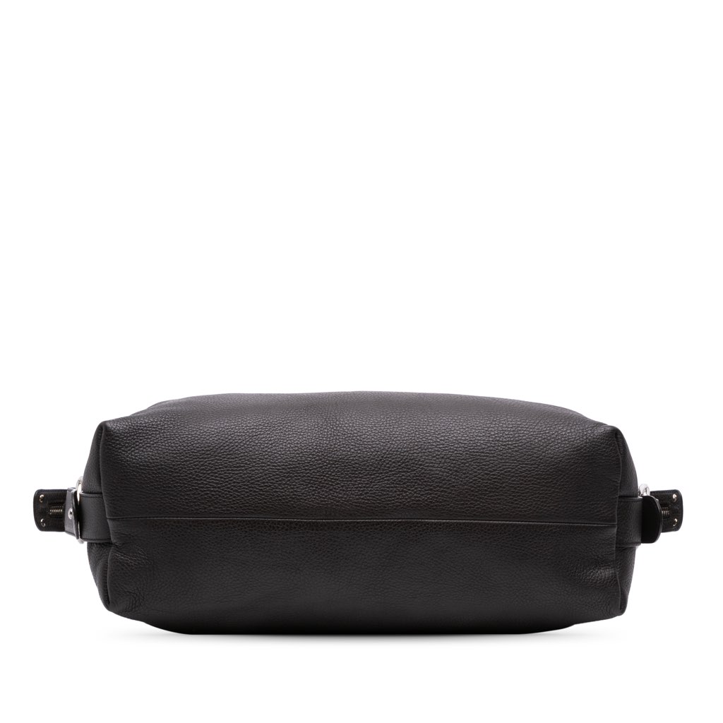 Gucci Large Pebbled Calfskin Bamboo Bar Tote - Image 6