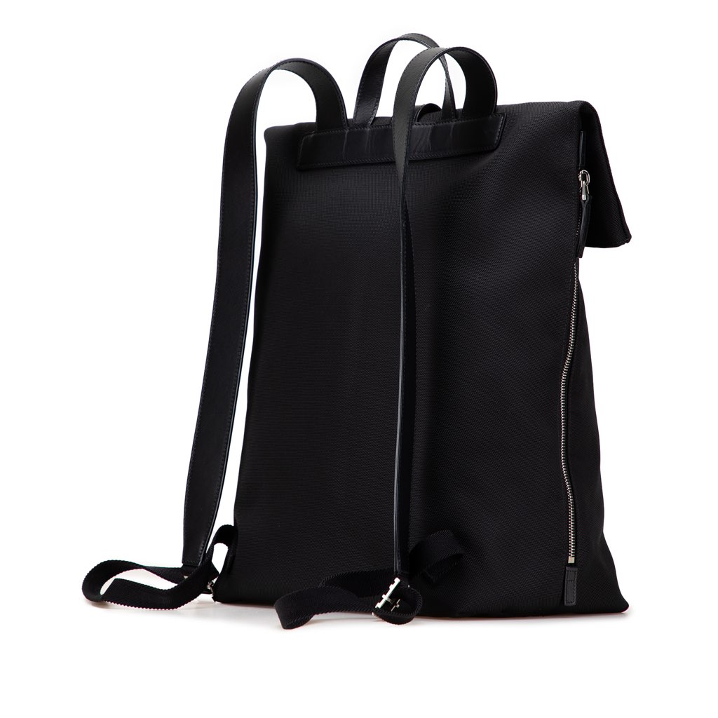 Gucci Canvas Techno Web Fold Over Backpack - Back view