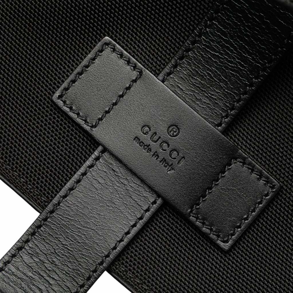 Gucci Canvas Techno Web Fold Over Backpack - Image 11