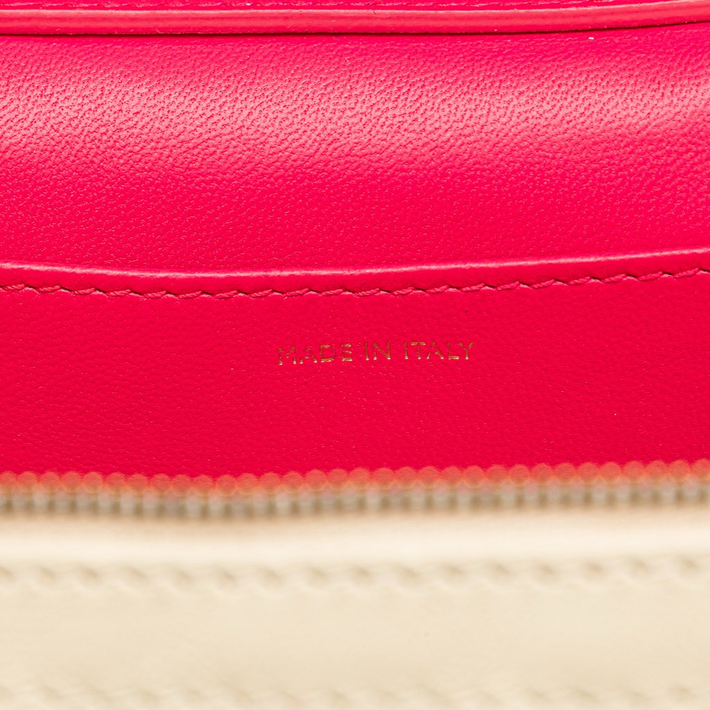 Bvlgari Vienna Straw and Calfskin Serpenti Forever Vanity Bag - 5