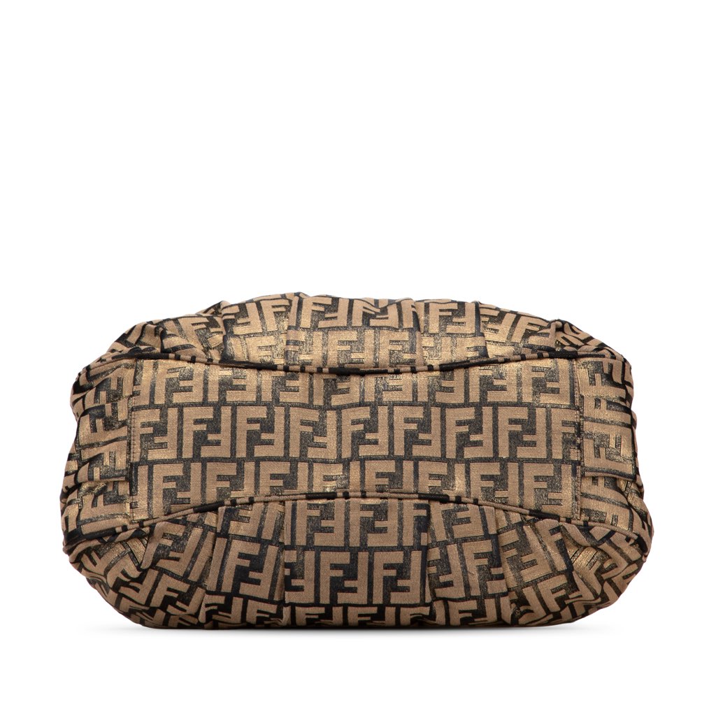 Fendi Large Zucca Metallic Lurex Mia Chain Tote - 3