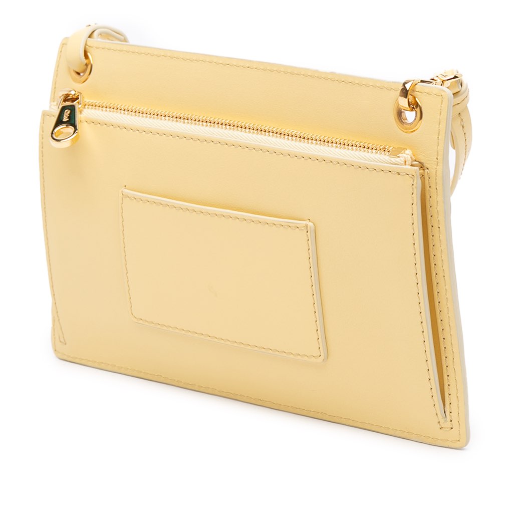 Chloé Leather Harrison Eyeglasses and Phone Pouch Crossbody - Back view