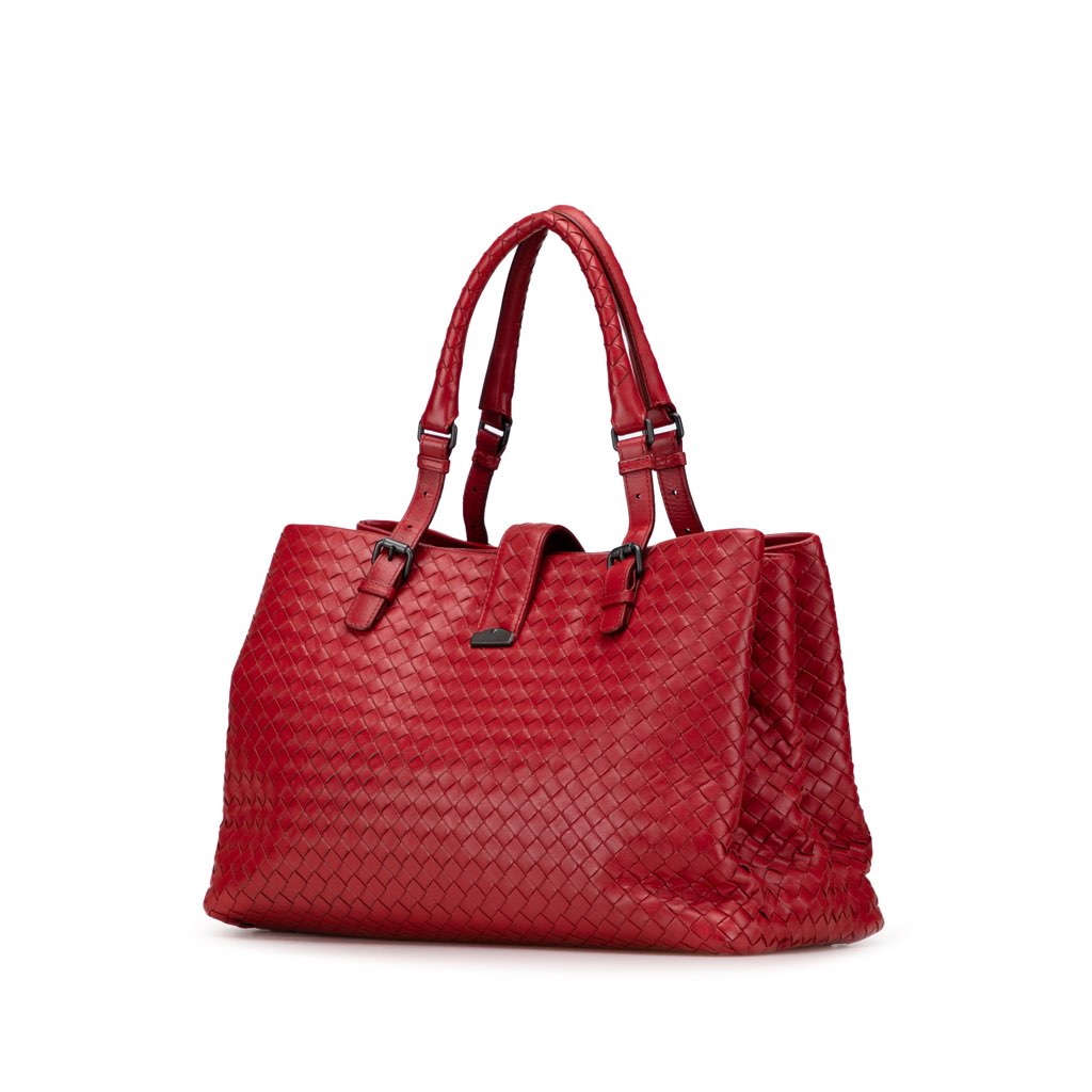 Bottega Veneta Medium Nappa Intrecciato Roma Tote - Back view