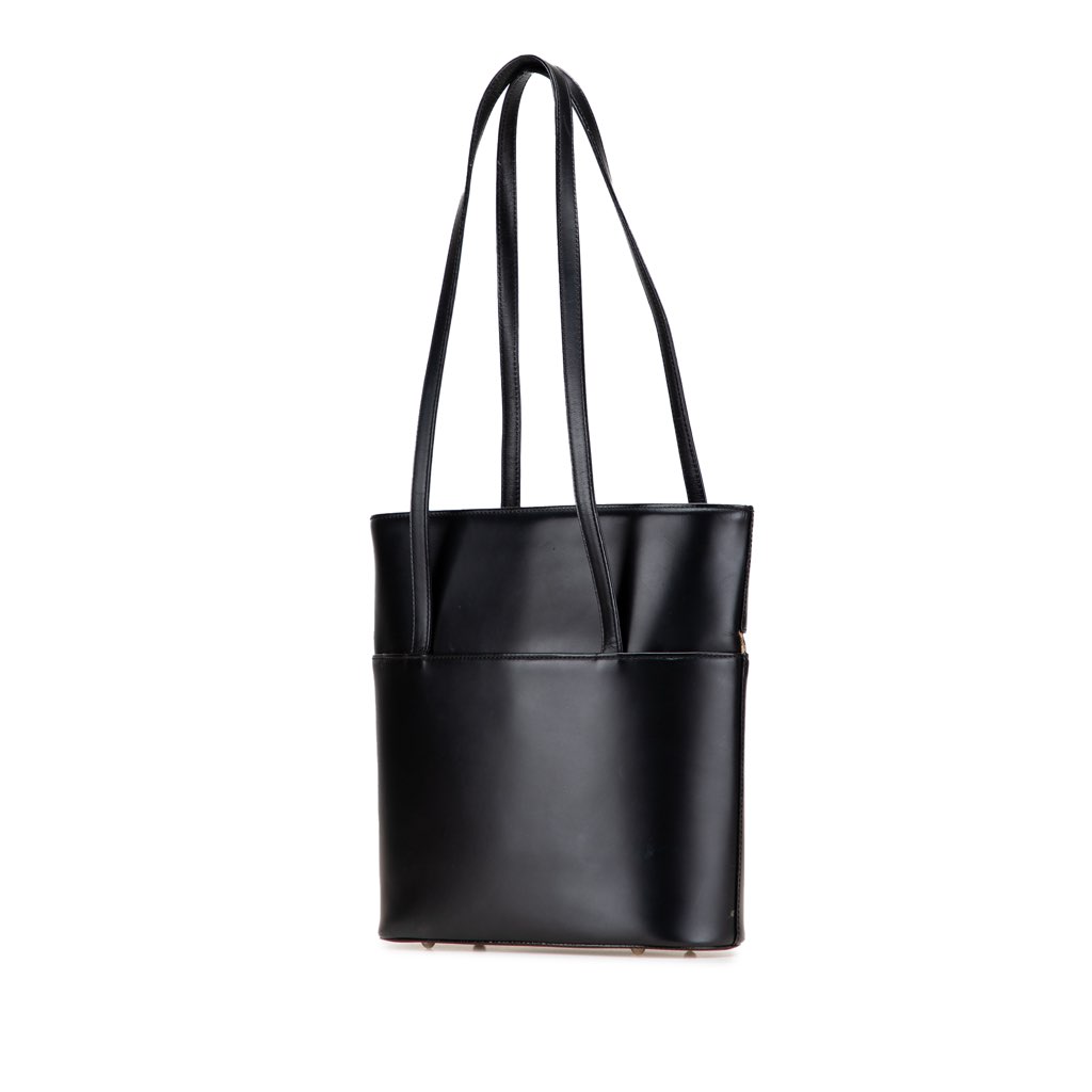 Burberry House Check Trimmed Leather Shoulder Bag - 2