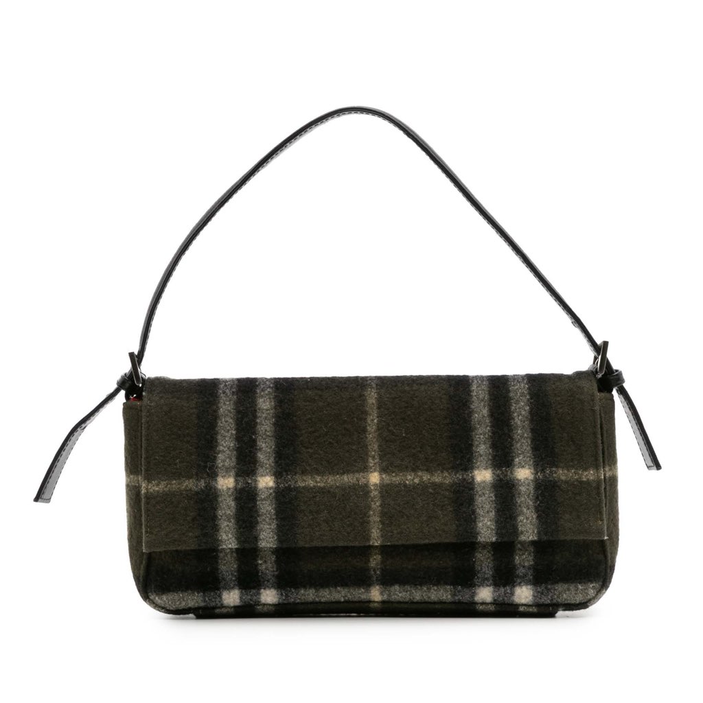 Burberry House Check Wool Handbag