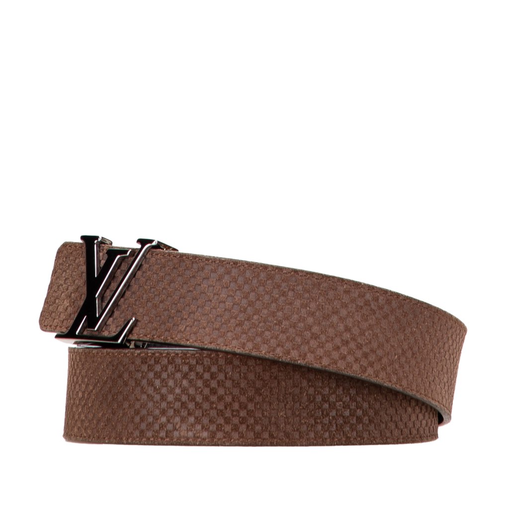 Louis Vuitton Mini Damier Suede Reversible Initiales Belt - 2