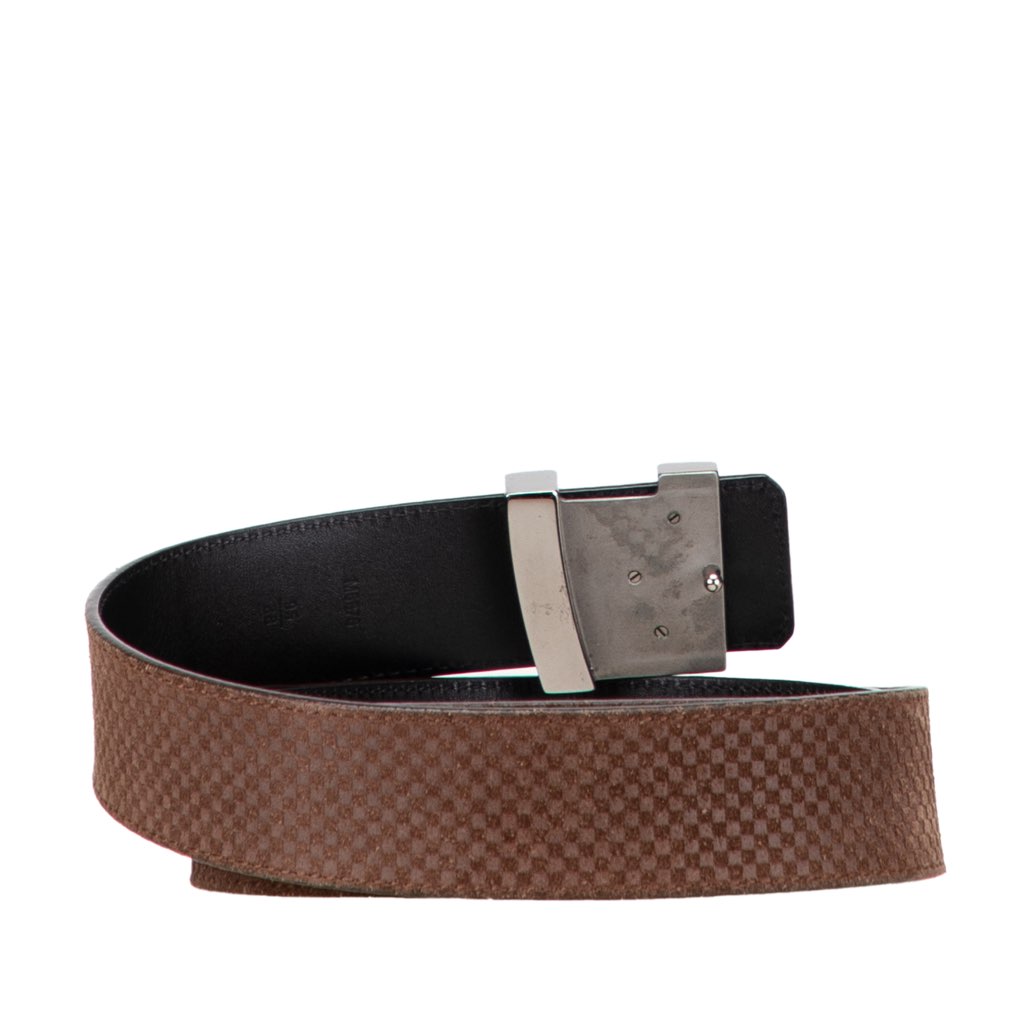 Louis Vuitton Mini Damier Suede Reversible Initiales Belt - 3