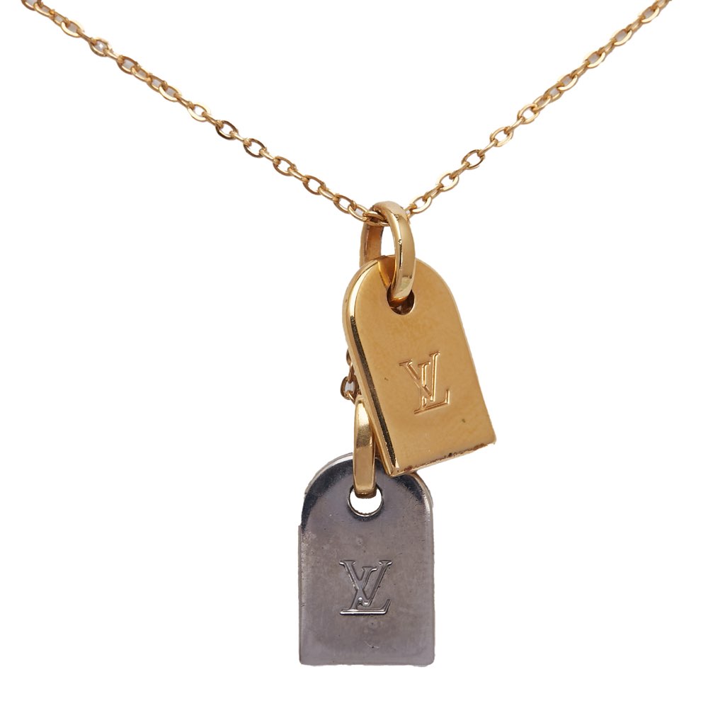 Louis Vuitton Gold Plated Nanogram Pendant Necklace - 2