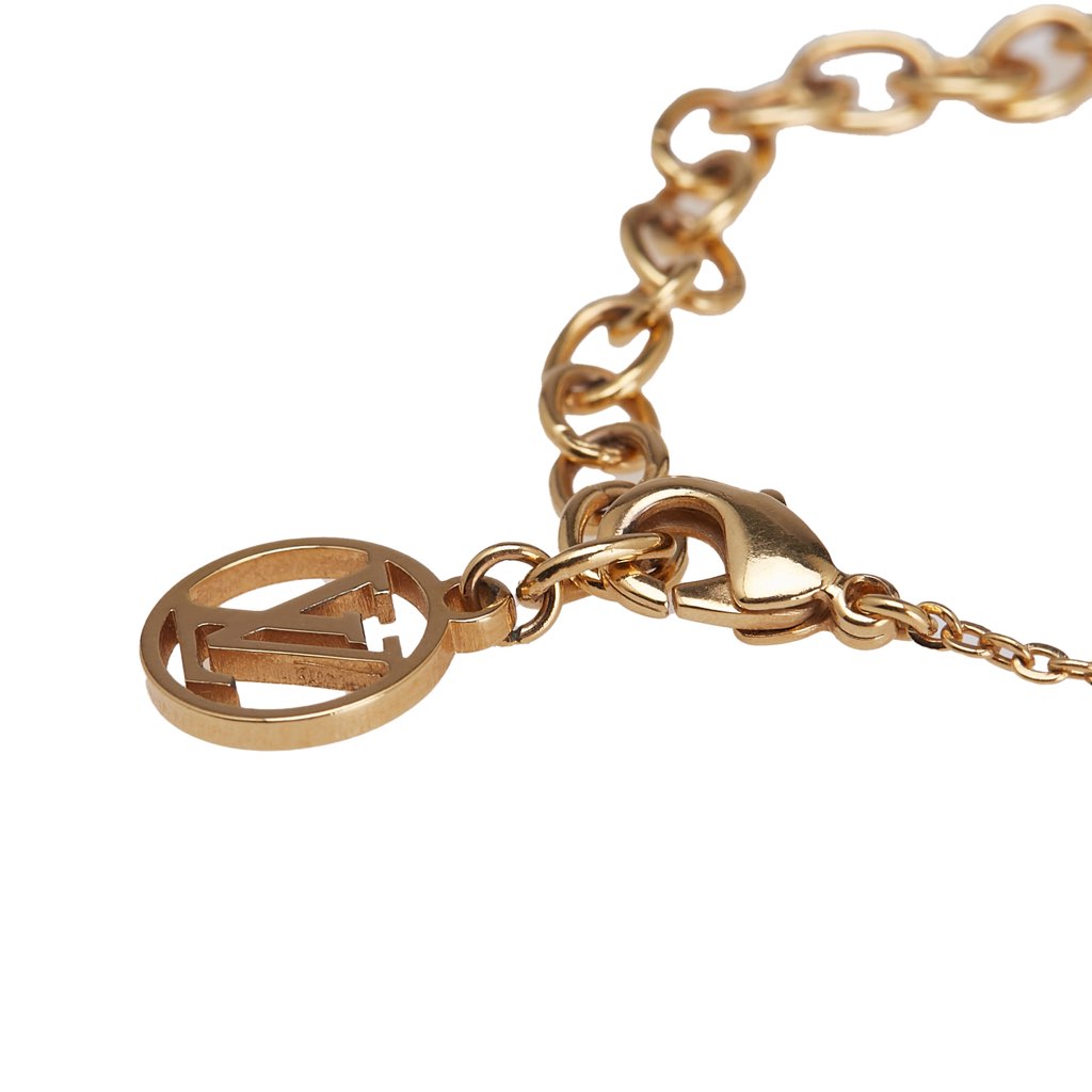 Louis Vuitton Gold Plated Nanogram Pendant Necklace - 5