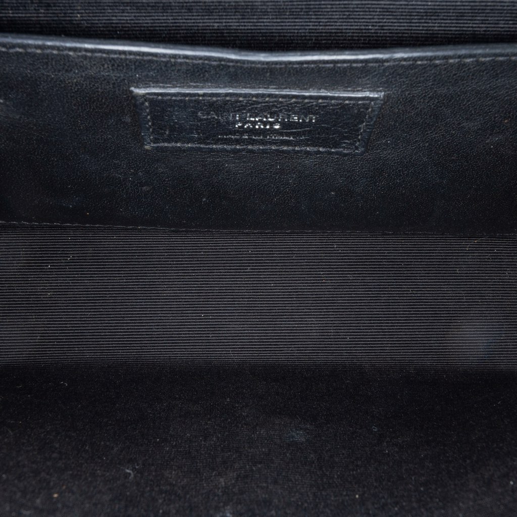 Saint Laurent Medium Croc Embossed Leather Kate Tassel Crossbody - 4