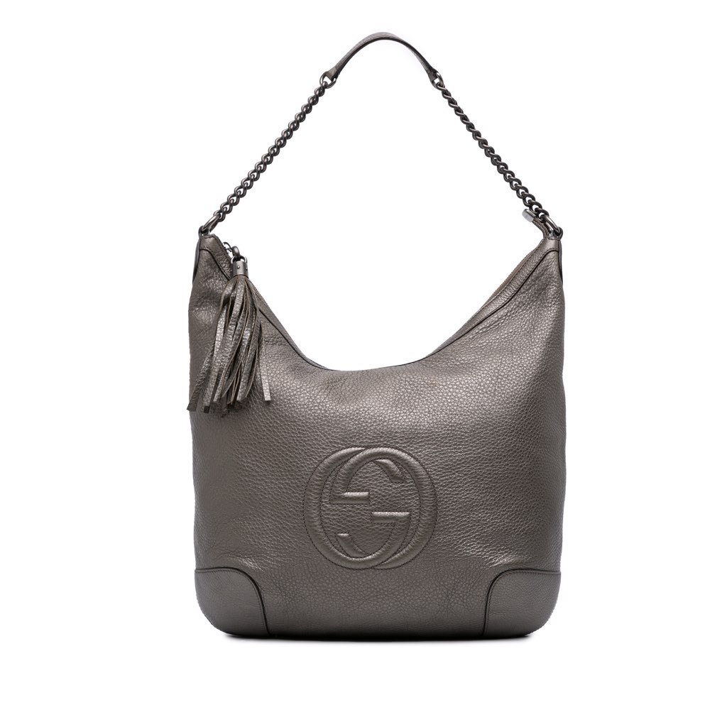 Gucci Metallic Leather Soho Shoulder Bag