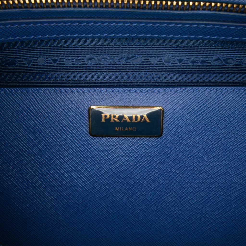 Prada Medium Saffiano Lux Galleria Double Zip Satchel - 5