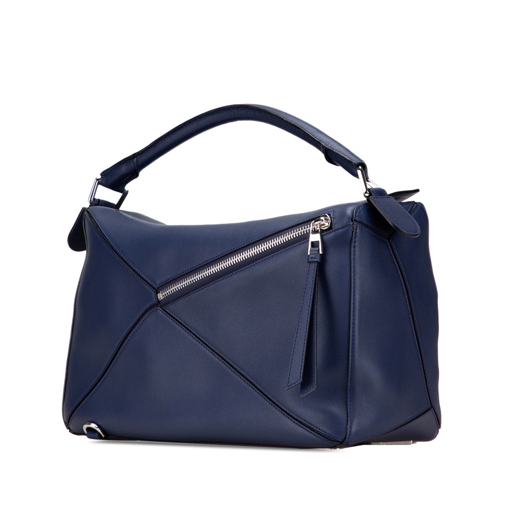 Loewe Large Calfskin Puzzle Satchel - Back view