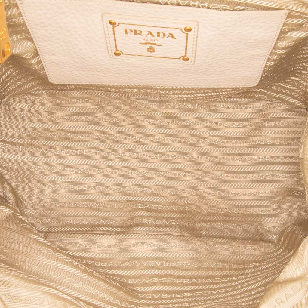 Prada Vitello Daino Side Pocket Convertible Tote - 4